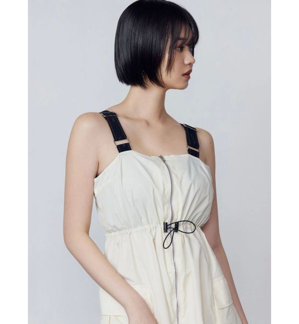 EMODA「ショルダーベルトナイロンマキシワンピース」|ワンピース|