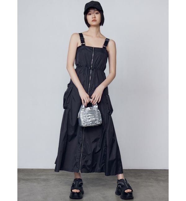 EMODA「ショルダーベルトナイロンマキシワンピース」|ワンピース|