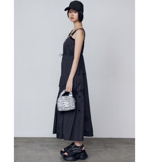 EMODA「ショルダーベルトナイロンマキシワンピース」|ワンピース|