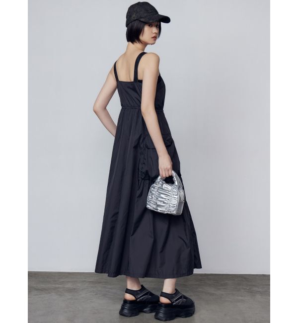 EMODA「ショルダーベルトナイロンマキシワンピース」|ワンピース|