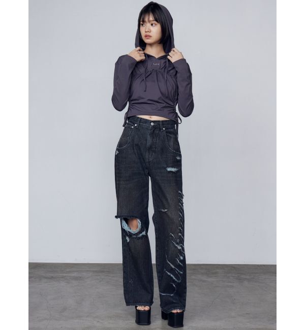 EMODA「ホールギャザーリボントップ」|Tシャツ・カットソー|