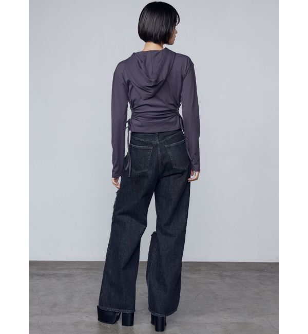 EMODA「ホールギャザーリボントップ」|Tシャツ・カットソー|