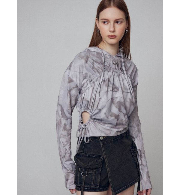 EMODA「ホールギャザーリボントップ」|Tシャツ・カットソー|