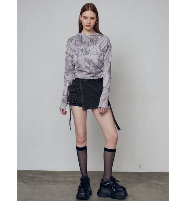 EMODA「ホールギャザーリボントップ」|Tシャツ・カットソー|