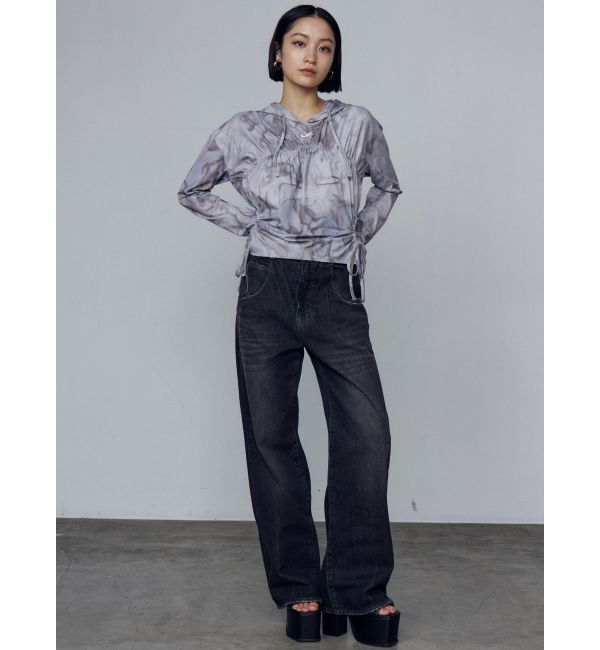 EMODA「ホールギャザーリボントップ」|Tシャツ・カットソー|