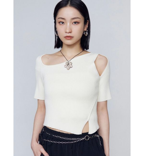 EMODA「スキンラインショートスリーブニット」|ニット・セーター|