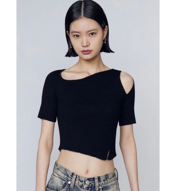 EMODA「スキンラインショートスリーブニット」|ニット・セーター|