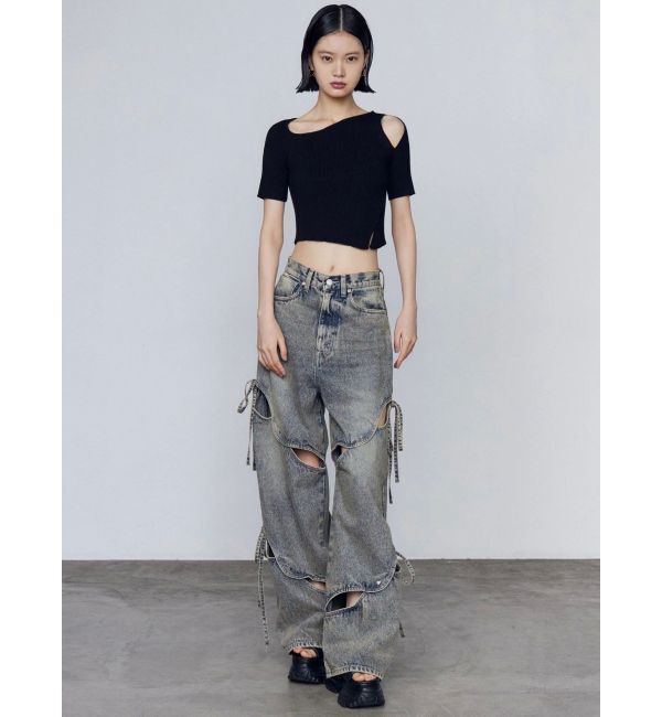 EMODA「スキンラインショートスリーブニット」|ニット・セーター|