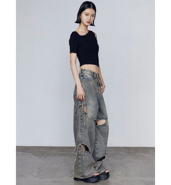 EMODA「スキンラインショートスリーブニット」|ニット・セーター|