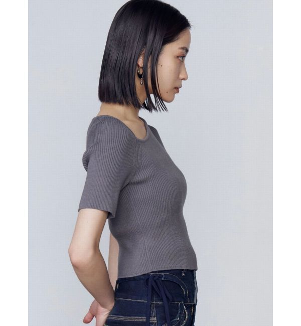 EMODA「スキンラインショートスリーブニット」|ニット・セーター|