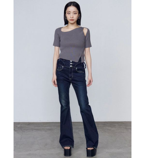 EMODA「スキンラインショートスリーブニット」|ニット・セーター|