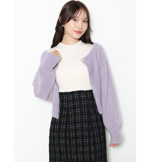 MERCURYDUO「異素材ドッキングバックレースアップニットワンピース」|ワンピース|