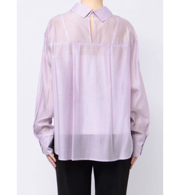 MERCURYDUO「バックスリットシアーシャツ」|シャツ・ブラウス|