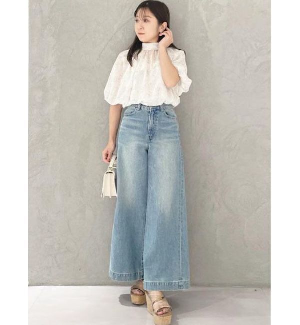 MERCURYDUO「2WAYシアー花柄リボンブラウス」|シャツ・ブラウス|