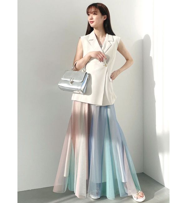 MERCURYDUO「グラデーションチュールボリュームスカート」|スカート|