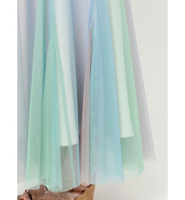 MERCURYDUO「グラデーションチュールボリュームスカート」|スカート|