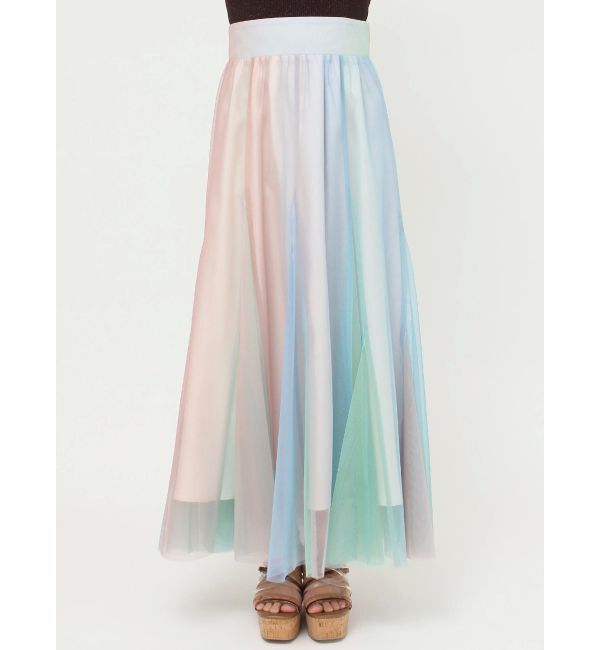 MERCURYDUO「グラデーションチュールボリュームスカート」|スカート|