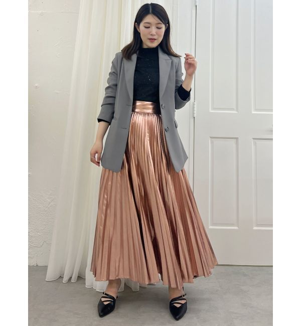 MERCURYDUO「レザーライクプリーツスカート」|スカート|