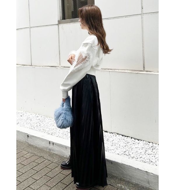 MERCURYDUO「レザーライクプリーツスカート」|スカート|