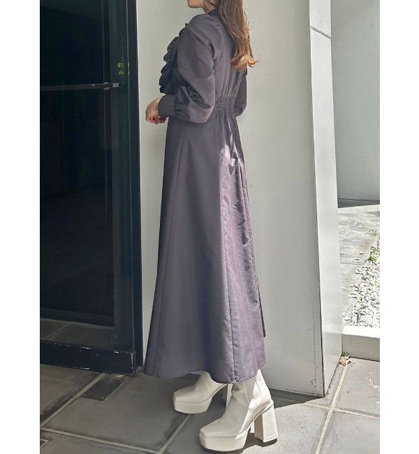 MERCURYDUO「フロントBIGリボンフレアワンピース」|ワンピース|