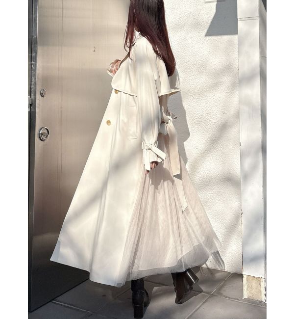 MERCURYDUO「バックチュールトレンチコート」|トレンチコート|