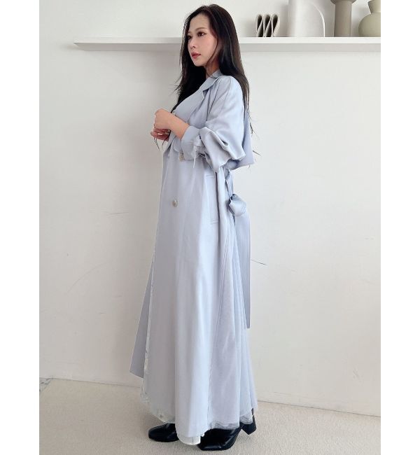 MERCURYDUO「バックチュールトレンチコート」|トレンチコート|