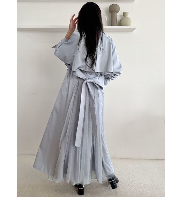 MERCURYDUO「バックチュールトレンチコート」|トレンチコート|