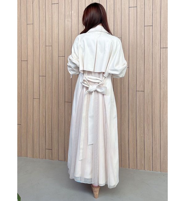 MERCURYDUO「バックチュールトレンチコート」|トレンチコート|