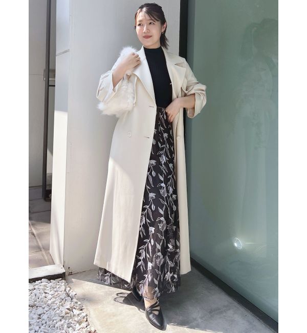 MERCURYDUO「バックチュールトレンチコート」|トレンチコート|