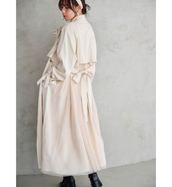 MERCURYDUO「バックチュールトレンチコート」|トレンチコート|