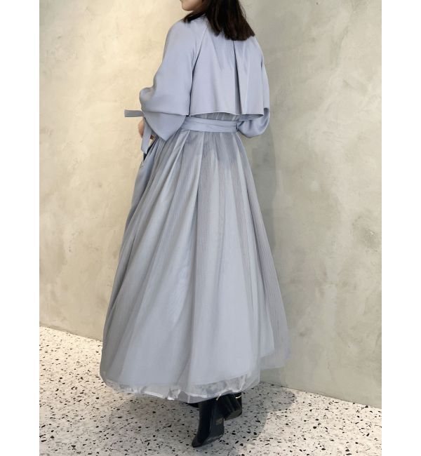 MERCURYDUO「バックチュールトレンチコート」|トレンチコート|