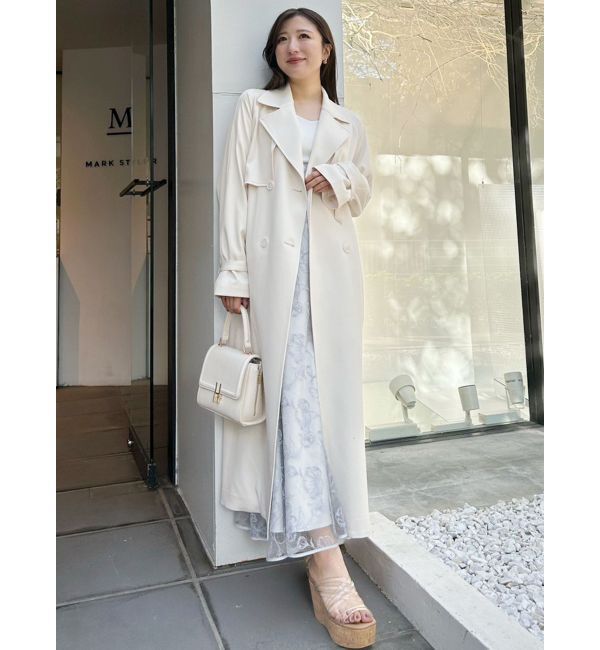 MERCURYDUO「バックチュールトレンチコート」|トレンチコート|