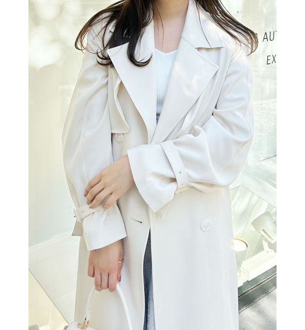 MERCURYDUO「バックチュールトレンチコート」|トレンチコート|