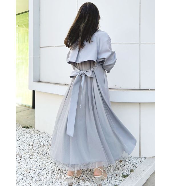 MERCURYDUO「バックチュールトレンチコート」|トレンチコート|