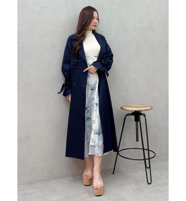 MERCURYDUO「バックチュールトレンチコート」|トレンチコート|