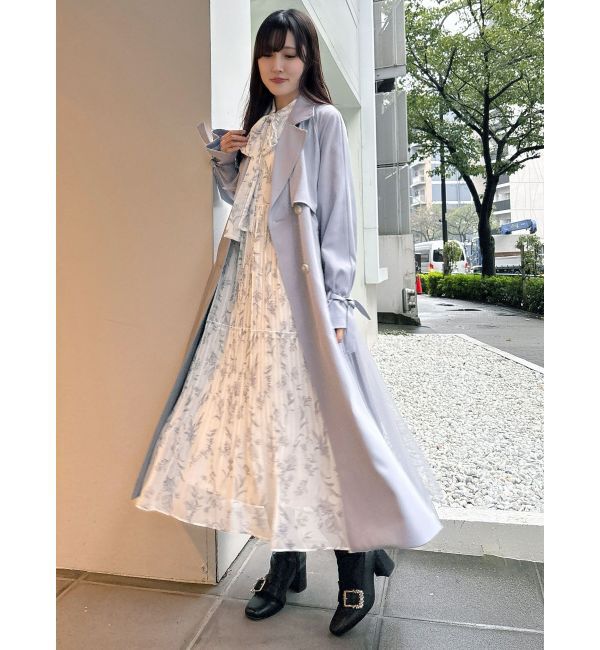 MERCURYDUO「バックチュールトレンチコート」|トレンチコート|