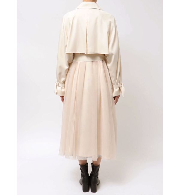 MERCURYDUO「バックチュールトレンチコート」|トレンチコート|