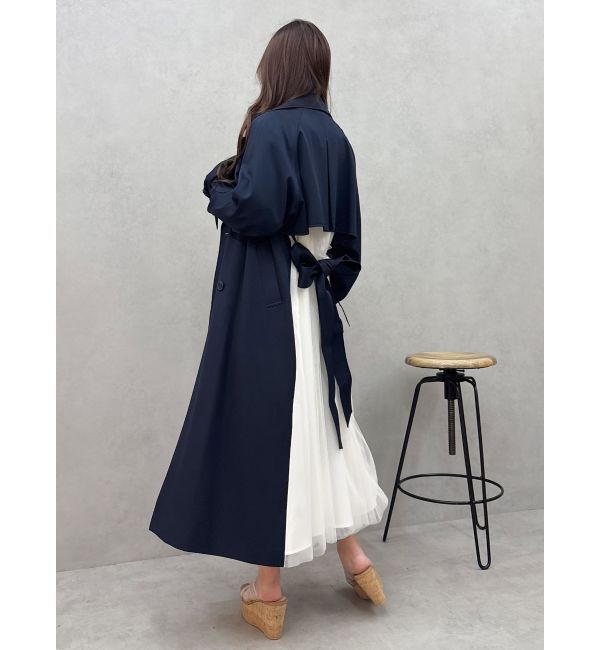 MERCURYDUO「バックチュールトレンチコート」|トレンチコート|