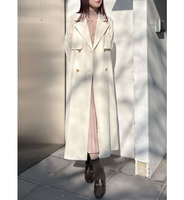 MERCURYDUO「バックチュールトレンチコート」|トレンチコート|