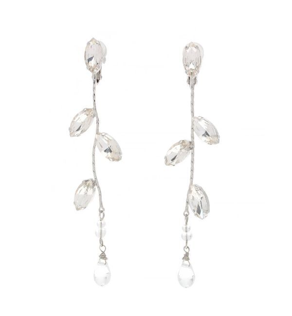 MERCURYDUO「ドロップビジューイヤリング」|イヤリング|シルバー