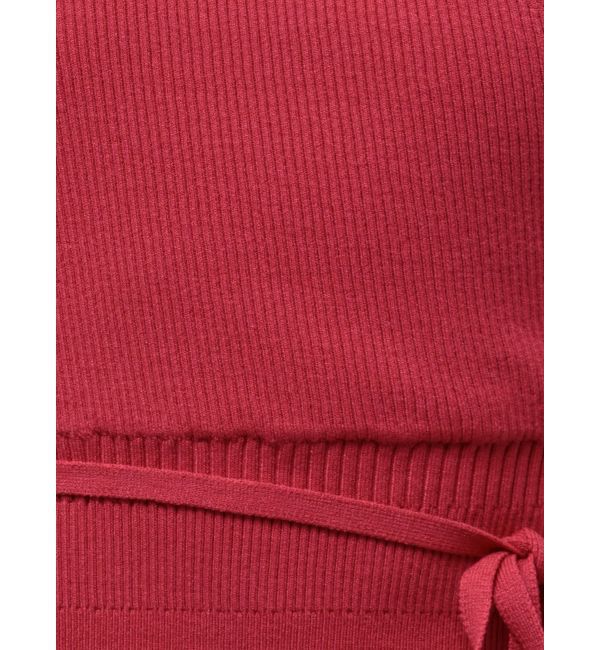 MERCURYDUO「カシュクールラッフルコンパクトニット」|ニット・セーター|
