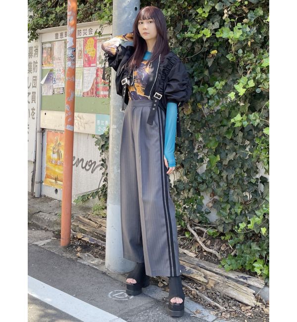 MURUA「デザインギャザーブルゾン」|ブルゾン・スタジャン|