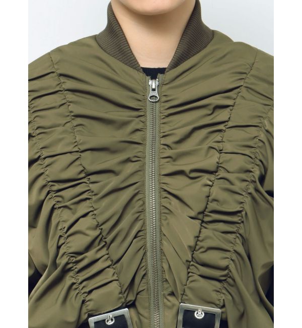 MURUA「デザインギャザーブルゾン」|ブルゾン・スタジャン|