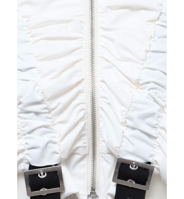 MURUA「デザインギャザーブルゾン」|ブルゾン・スタジャン|