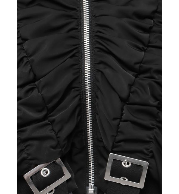 MURUA「デザインギャザーブルゾン」|ブルゾン・スタジャン|