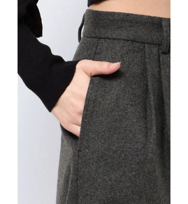 MURUA「ウールライクタックワイドパンツ」|その他|