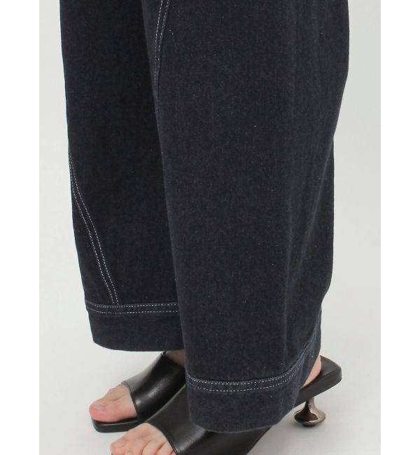 MURUA「デザインデニムロンパース」|オールインワン|