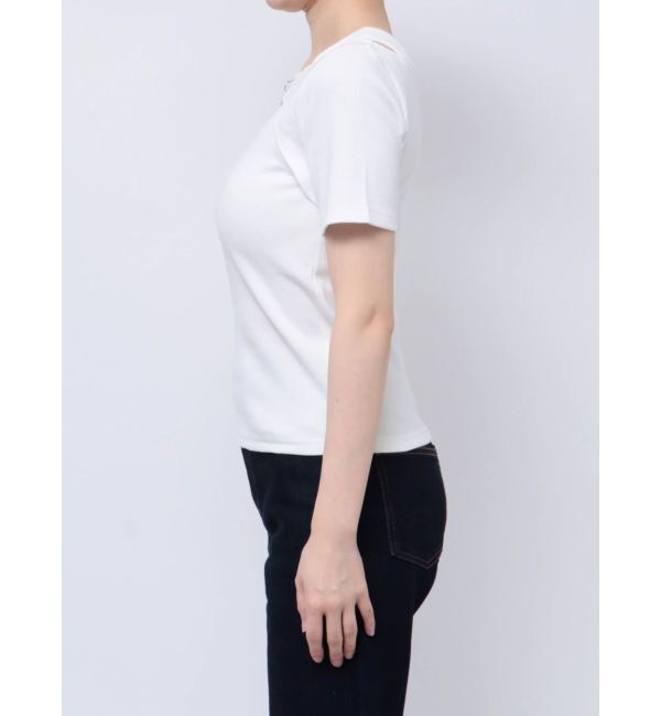 MURUA「フロントホックレイヤードテレコトップス」|Tシャツ・カットソー|