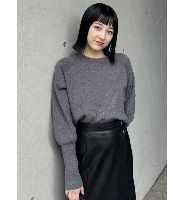 MURUA「クルーネックボリュームスリーブニット」|ニット・セーター|