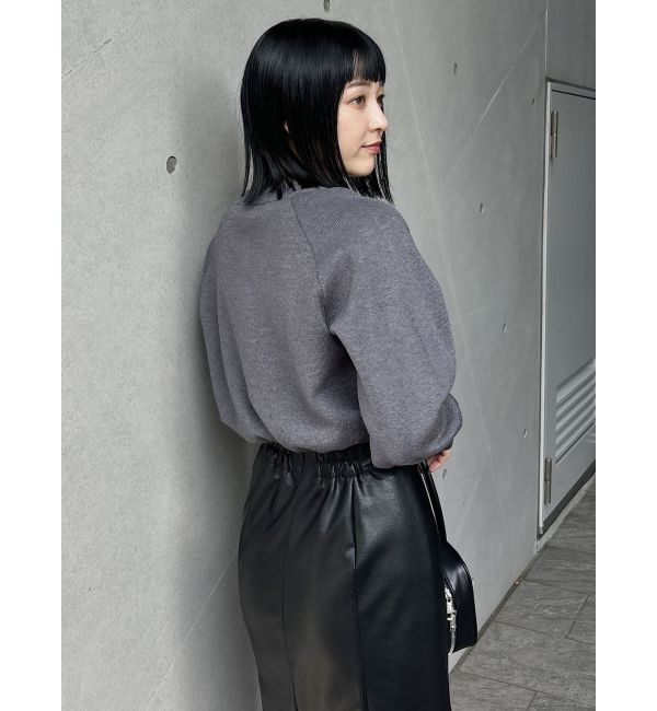 MURUA「クルーネックボリュームスリーブニット」|ニット・セーター|